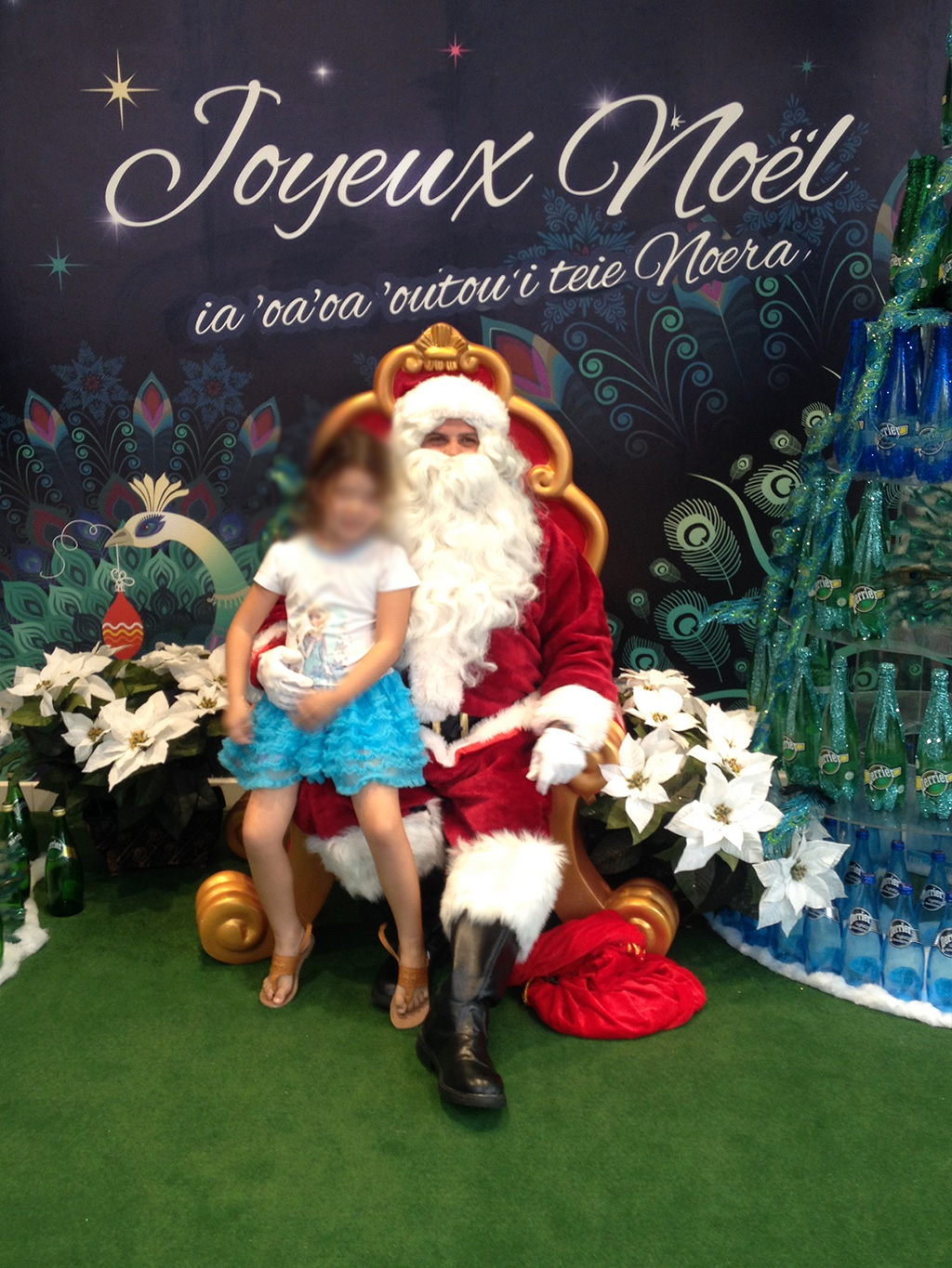 Sceance photo avec le pere Noel