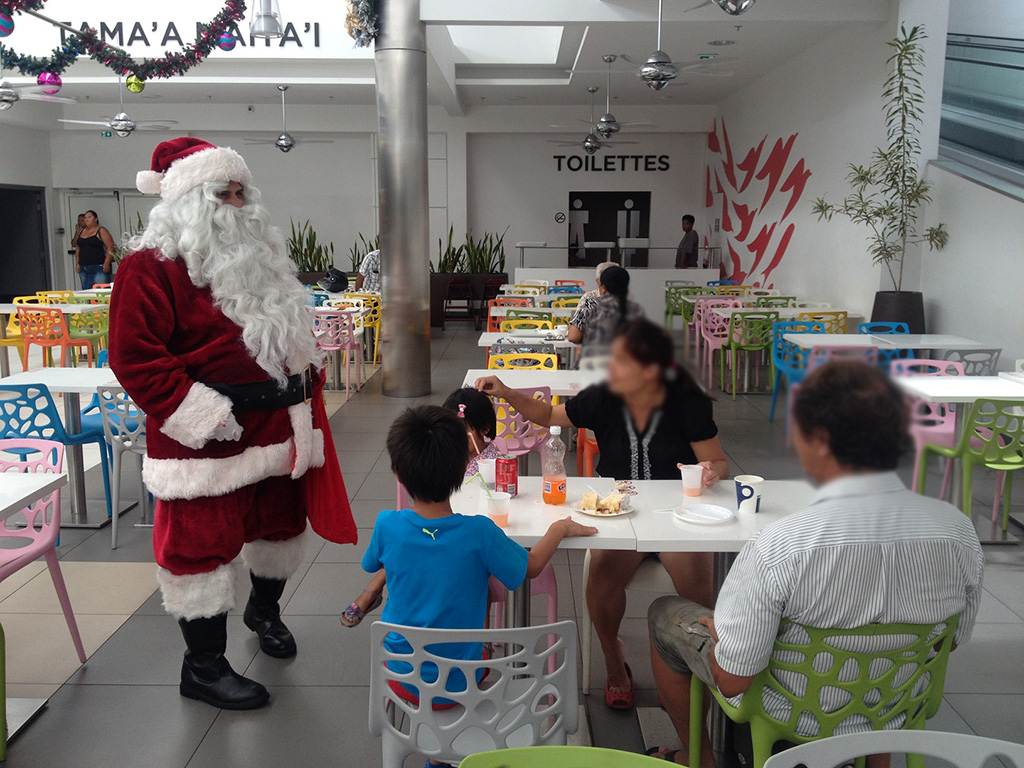 Sceance photo avec le pere Noel