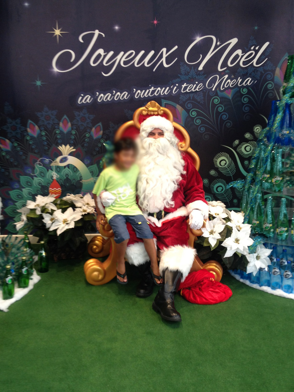 Sceance photo avec le pere Noel