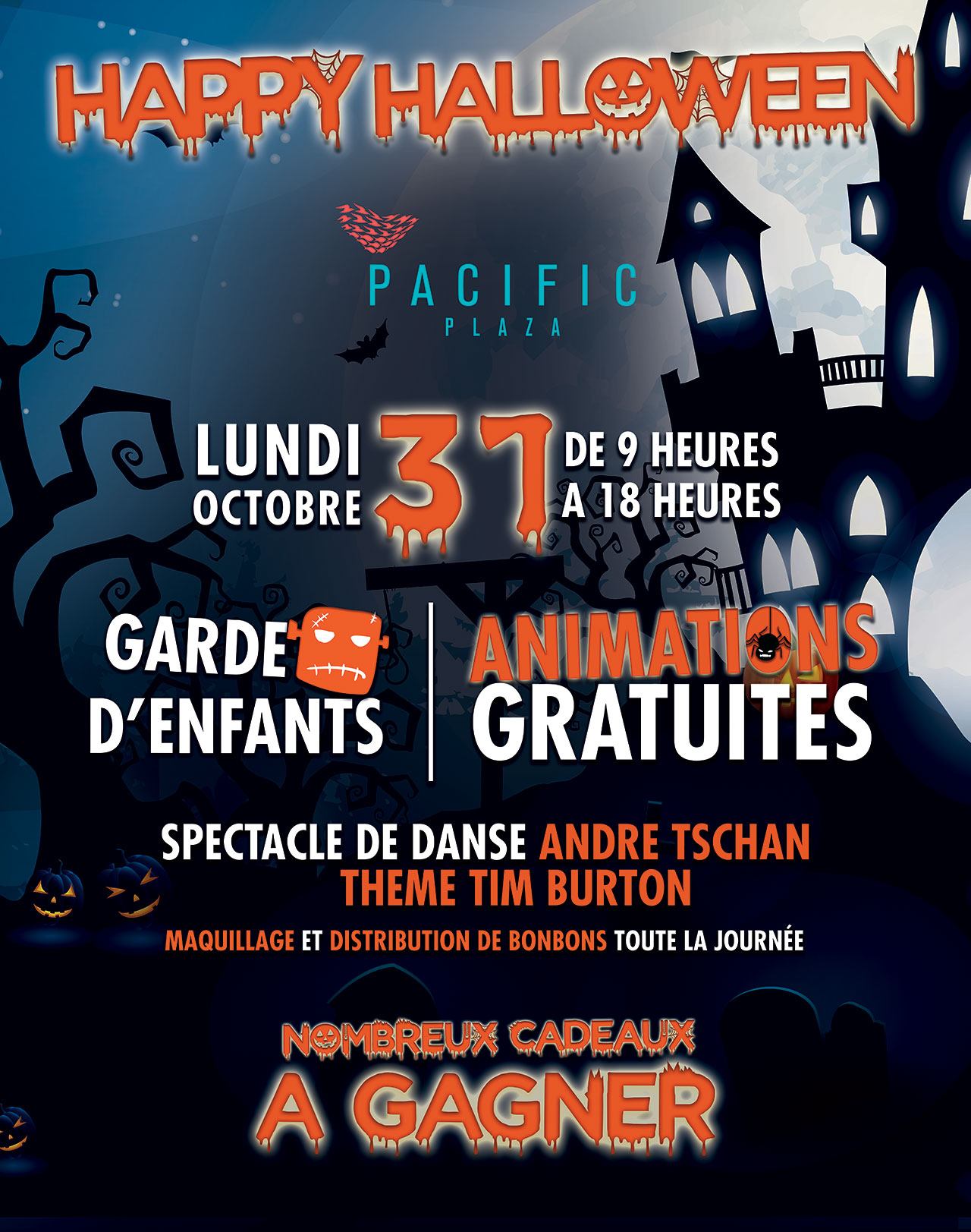 Venez fêter Halloween dans votre centre Pacific Plaza