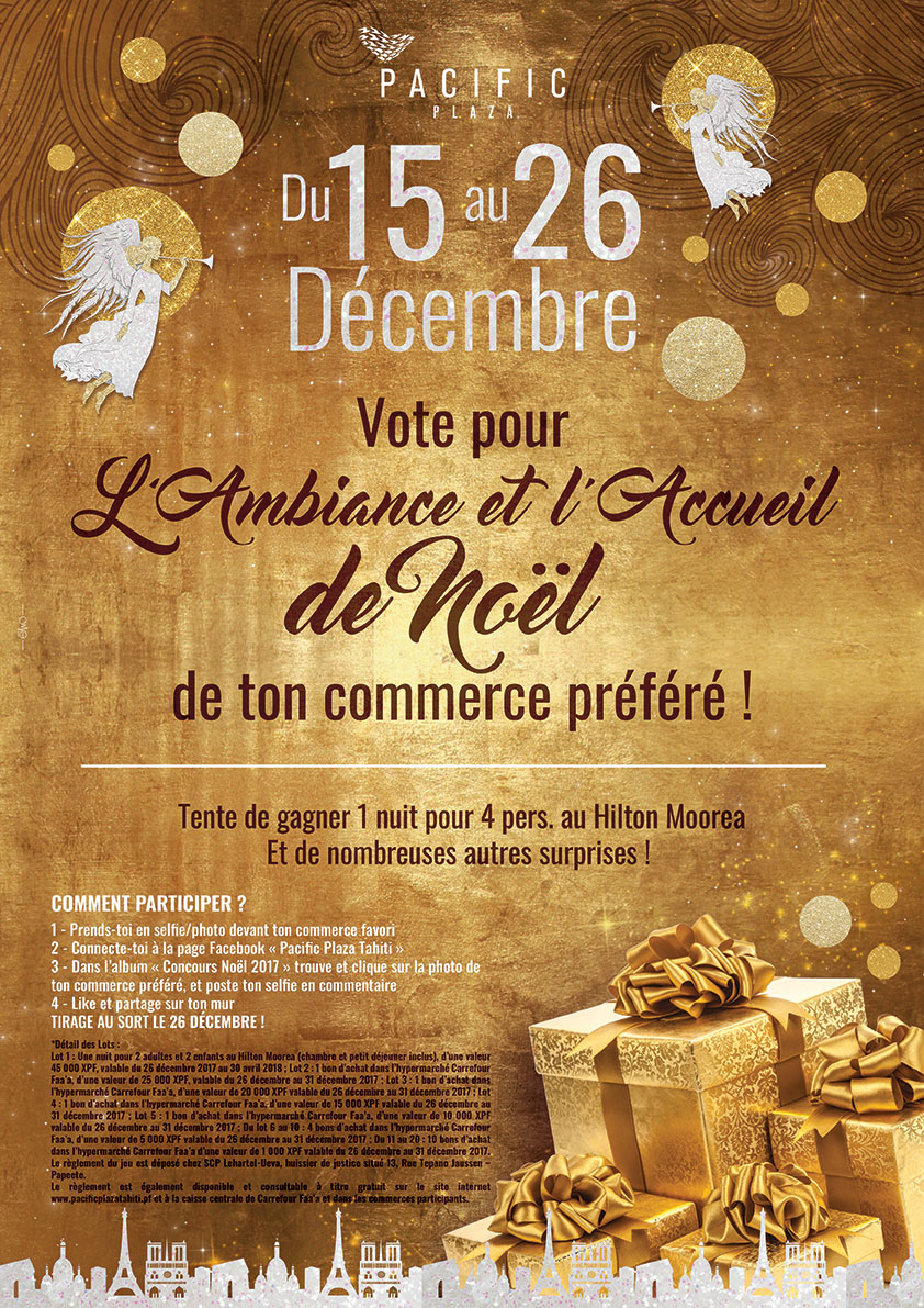 Vote pour l'ambiance et l'accueil de Noël de ton commerce préféré